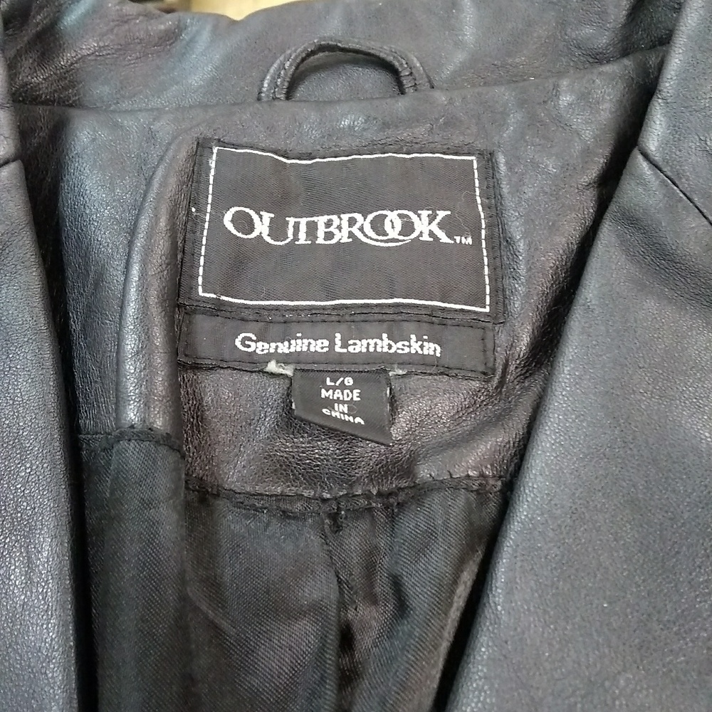 Outbrook genuine lambskin jacket new